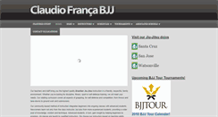 Desktop Screenshot of claudiofrancabjj.com